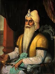 A portrait of Maharaja Ranjit Singh, the Lion of Punjab